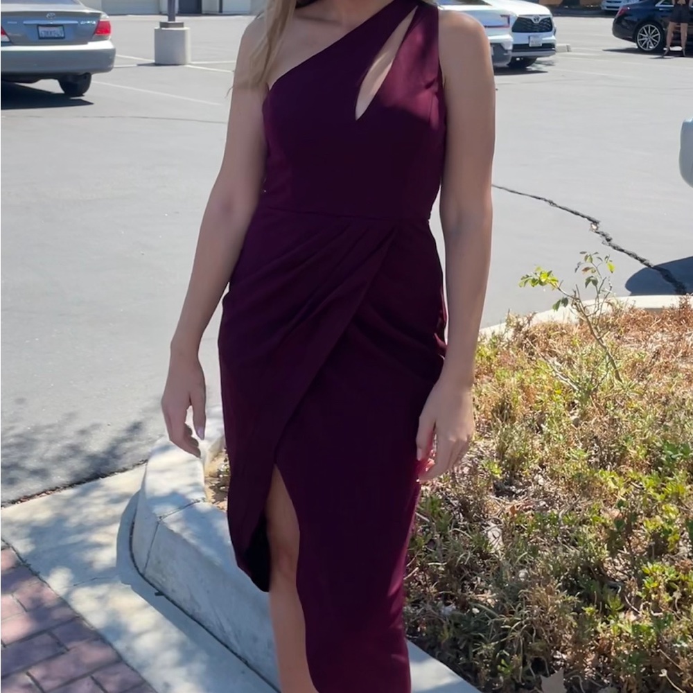 Lulus Wedding Guest Dress - burgundy